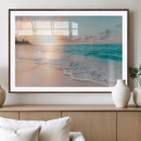 Beach Wall Art - Stunning Ocean Sunset Canvas Print with