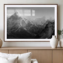Everest Himalaya Mountain Peaks Black & White Triptych