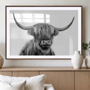 Scottish Highland Cow Cattle Art Print Wall Art Canvas Print by MyGreatCanvas | Canvas Wall Art Prints | Photo Prints & Wall Decor