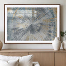 Radiant Abstract Wood Rings Canvas Art – Modern Triptych
