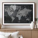 World Map Canvas Print – Detailed Map of the World Wall Art