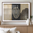 Tree Rings Canvas Wall Art Print – Minimalist Natural