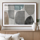 Canvas Print Wall Art Abstract Art Boho, Framed Boho Decor
