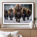 Buffalo Wall Art Canvas Print, American Bison Herd Wall Art by MyGreatCanvas | Canvas Wall Art Prints | Photo Prints & Wall Decor