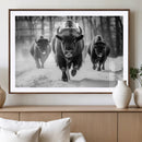 Buffalo Wall Art Canvas Print, Bison Family Wall Art Canvas by MyGreatCanvas | Canvas Wall Art Prints | Photo Prints & Wall Decor
