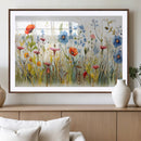 Colorful Wildflower Canvas Wall Art - Vibrant Floral