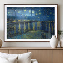 Vincent van Gogh Starry Night over the Rhone Abstract Wall