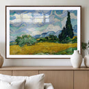 Wheatfield With Cypresses By Van Gogh Painting Wall Art
