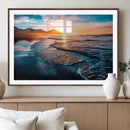 Beach Ocean Sunset on the Sea Wall Art Canvas, Beach Ocean by MyGreatCanvas | Canvas Wall Art Prints | Photo Prints & Wall Decor