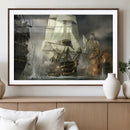 Pirate Ship War Wall Art Canvas Print by MyGreatCanvas | Canvas Wall Art Prints | Photo Prints & Wall Decor