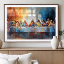 Abstract Watercolor The Last Supper Wall Art