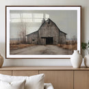 Farmhouse Rustic Barn Wall Art Canvas Print – Framed and