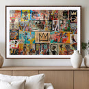 Abstract Art Collage Wall Art Canvas Print – Framed, Ready
