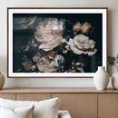 Pink Peonies Flowers Large Canvas Art Print