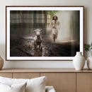 Jesus Canvas Wall Art - Jesus Running After Lost Lamb, by MyGreatCanvas | Canvas Wall Art Prints | Photo Prints & Wall Decor
