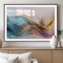 Abstract Flowing Colors Wall Art Canvas Print