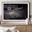 Ben Hill Griffin Stadium Night Game Triple Canvas Wall Art -
