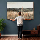 Rustic Field Landscape Wall Art Print, Giclee Canvas Wall