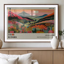 Yayoi Kusama Landscape Canvas Print, Vibrant Floral Mountain by MyGreatCanvas | Canvas Wall Art Prints | Photo Prints & Wall Decor