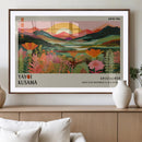 Framed Yayoi Kusama Print, Vibrant Floral Mountain Art by MyGreatCanvas | Canvas Wall Art Prints | Photo Prints & Wall Decor