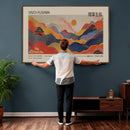 Yayoi Kusama Landscape Canvas Print, Vibrant Floral Mountain by MyGreatCanvas | Canvas Wall Art Prints | Photo Prints & Wall Decor