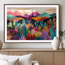 Abstract Kusama Print - Landscape Canvas Wall Art Print -