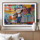 Pop Art Monopoly Man Canvas Wall Art Print - Bold and
