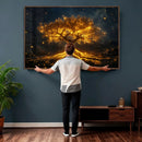 Golden Tree of Life Canvas Wall Art Print - Majestic Glowing by MyGreatCanvas | Canvas Wall Art Prints | Photo Prints & Wall Decor