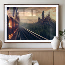 Harry Castle Wall Art Canvas Print, Wizard School Wall Art