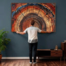 Abstract Tree Ring Art, Colorful Tree Ring Wall Decor, by MyGreatCanvas | Canvas Wall Art Prints | Photo Prints & Wall Decor