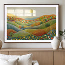 YAYOI KUSAMA Wall Art - Colorful Dot Art Landscape Canvas,