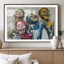 Shai Yossef Style Canvas Art - Joyful African Black Kids
