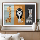 Boho Jungle Animal Nursery Wall Art Prints – Safari Decor