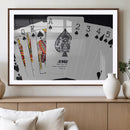 Poker Wall Art - Playing Cards Canvas Wall Art Print - Ace