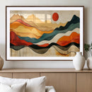 Mid Century Wall Art Print  - Abstract Woodland Print -