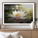 Lotus Flower Wall Art Canvas Print, Water Lily Large Wall