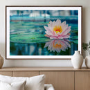 Lotus Flower Wall Art Canvas Print, Water Lily Large Wall