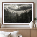 Moody Forest Wall Art – Framed Mountain Fog Canvas Artwork, by MyGreatCanvas | Canvas Wall Art Prints | Photo Prints & Wall Decor