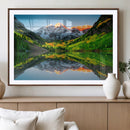 Maroon Bells Lake Wall Art Canvas Print – Framed Majestic