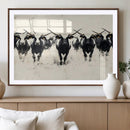 Texas Longhorn Wall Art – Framed Black White Cattle Canvas by MyGreatCanvas | Canvas Wall Art Prints | Photo Prints & Wall Decor