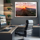 Mountain Sunrise Wall Art Canvas Print – Alpine Ridge