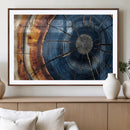 Framed Abstract Tree Ring Wall Art Print Natural Rustic Wood by MyGreatCanvas | Canvas Wall Art Prints | Photo Prints & Wall Decor
