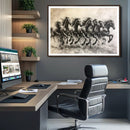Galloping Horses Wall Art Canvas Print – Framed Wild