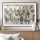 Abstract Horse Wall Art Canvas Print – Framed Horse Sketch by MyGreatCanvas | Canvas Wall Art Prints | Photo Prints & Wall Decor