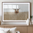 Texas Longhorn Wall Art Canvas Print – Framed Lone Cattle by MyGreatCanvas | Canvas Wall Art Prints | Photo Prints & Wall Decor