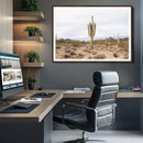 Saguaro Cactus Wall Art Canvas Print – Framed Desert