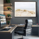 Beach Dunes Wall Art Canvas Print – Framed Serene Coastal