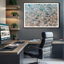 Clear Water Wall Art Canvas Print – Framed Sunlit Ocean