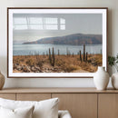 Desert Lake Wall Art – Framed Cactus Mountain Canvas by MyGreatCanvas | Canvas Wall Art Prints | Photo Prints & Wall Decor