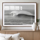 Monochrome Seascape Wall Art Canvas Print – Framed Surf Wave by MyGreatCanvas | Canvas Wall Art Prints | Photo Prints & Wall Decor